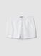 White chino shorts in pure cotton_0