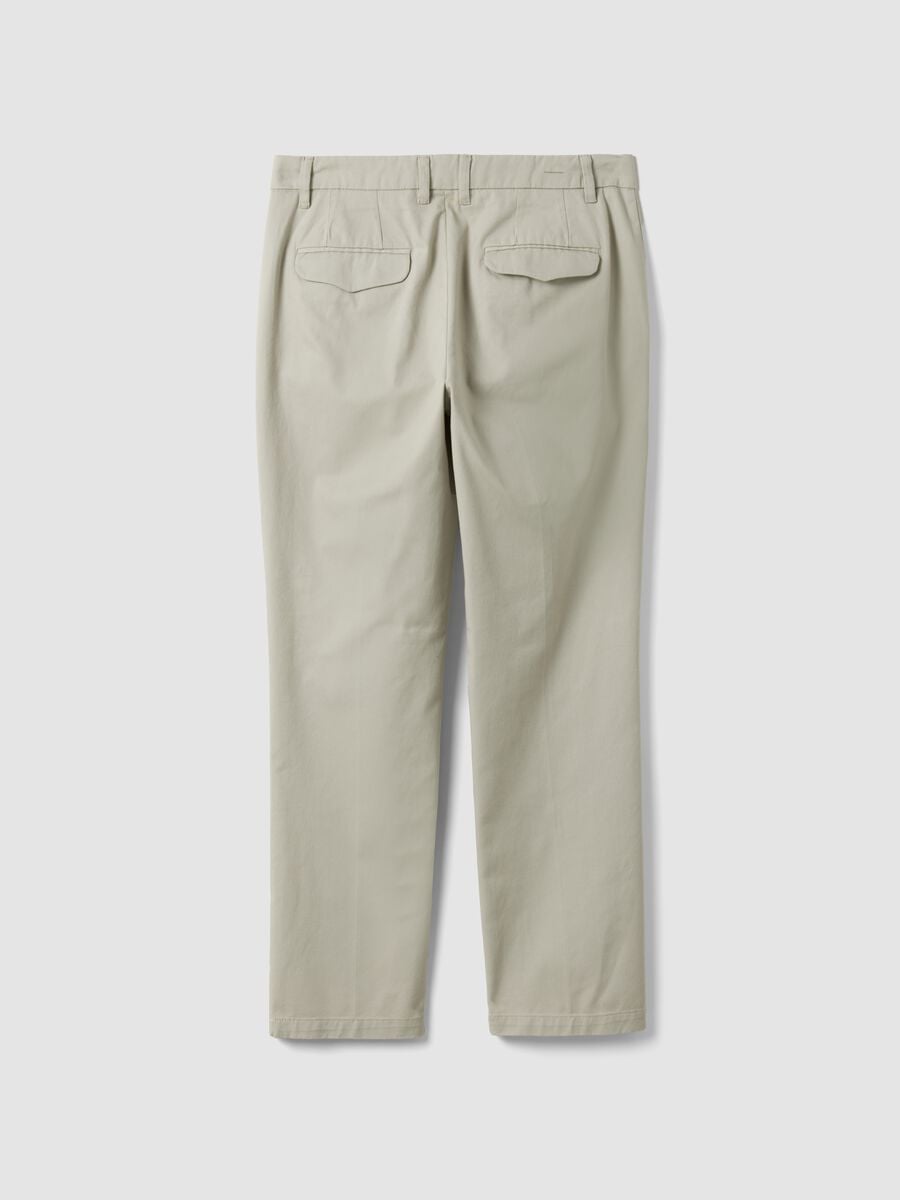 Pantal&oacute;n chino beige de algod&oacute;n puro, corte regular_2