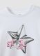 Rosa T-Shirt aus reiner Bio-Baumwolle mit Stern-Print f&uuml;r M&auml;dchen_2