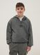 Boy's oversized fit grey cotton TieDye sweatshirt_0