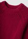 Mehrfarbiger Rippstrick-Pullover aus reiner Baumwolle mit Rundhals, Regular Fit_1