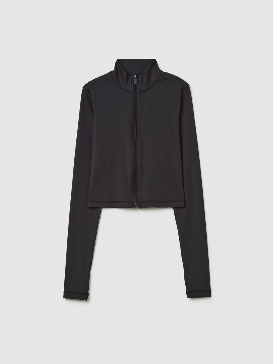 Technischer Full-Zip Schwarz_5