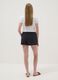 Black pure cotton shorts with elasticated waistband_1
