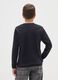 Boy's black long sleeve shirt in pure cotton regular fit_1