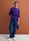 Purple pure wool crew-neck jumper, regular fit_1