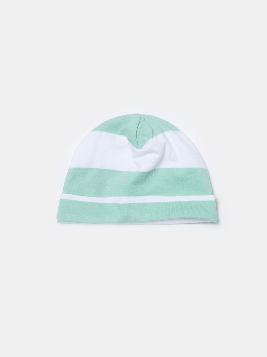 Striped organic cotton hat_0