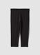 Black stretch cotton leggings_4