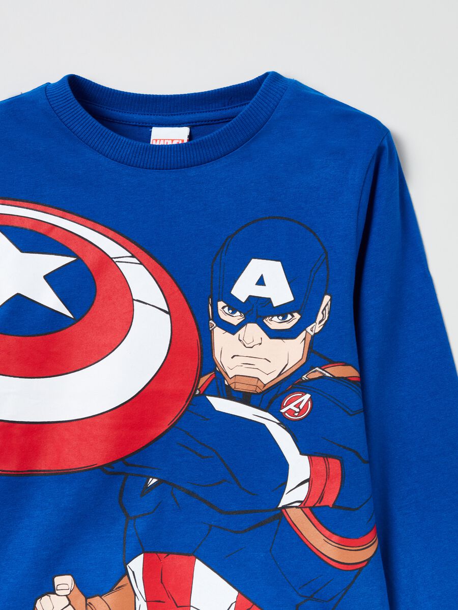 Camiseta de manga larga estampado Capitán América_2