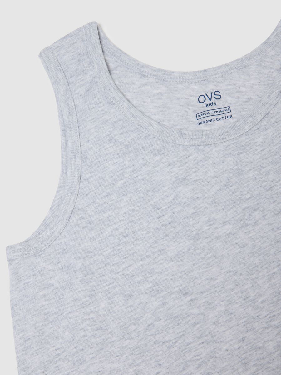 Boys' multi-coloured pure cotton vest twin pack with regular fit_2