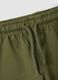 White and green pure cotton set with T-shirt and shorts_3