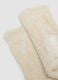 Calzini bianchi in tessuto elasticizzato effetto peluche_1