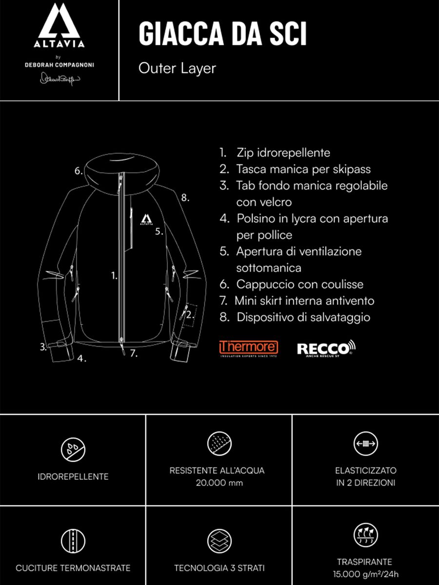 Μπουφάν Σκι ALTAVIA με DEBORAH COMPAGNONI_2