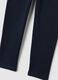 Girls' blue slim fit cotton blend trousers_3