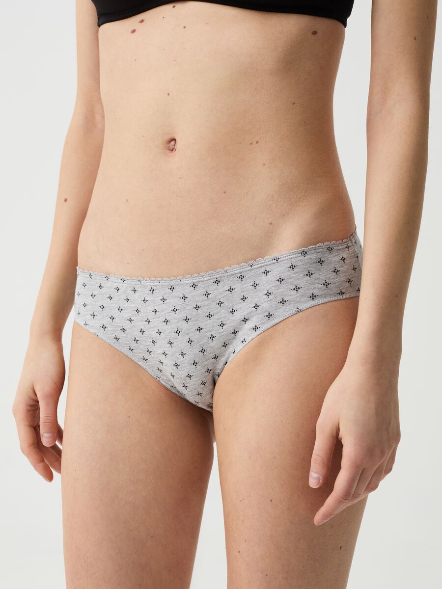 Five-pack patterned organic stretch cotton briefs_1