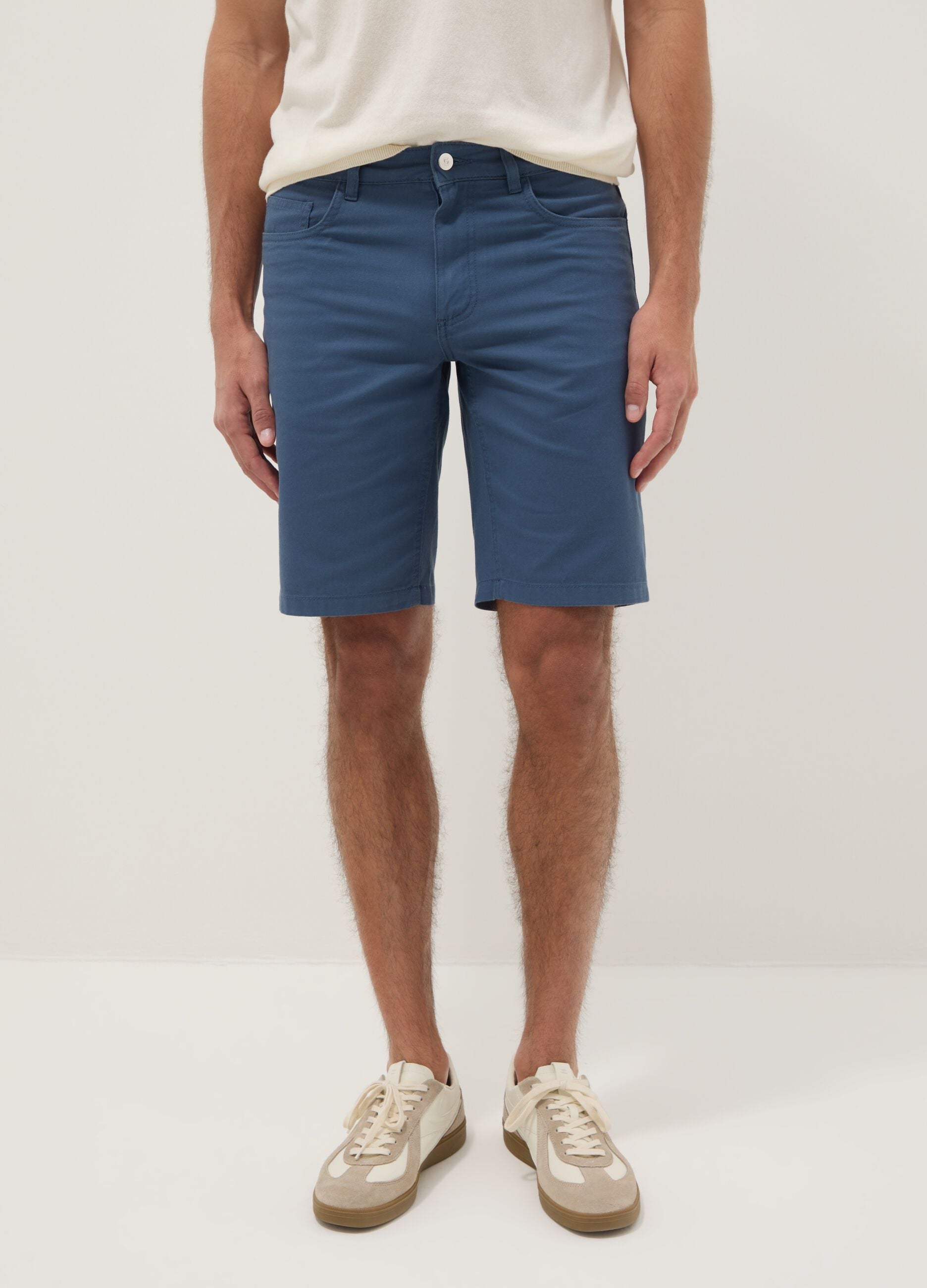 Blue pure cotton shorts