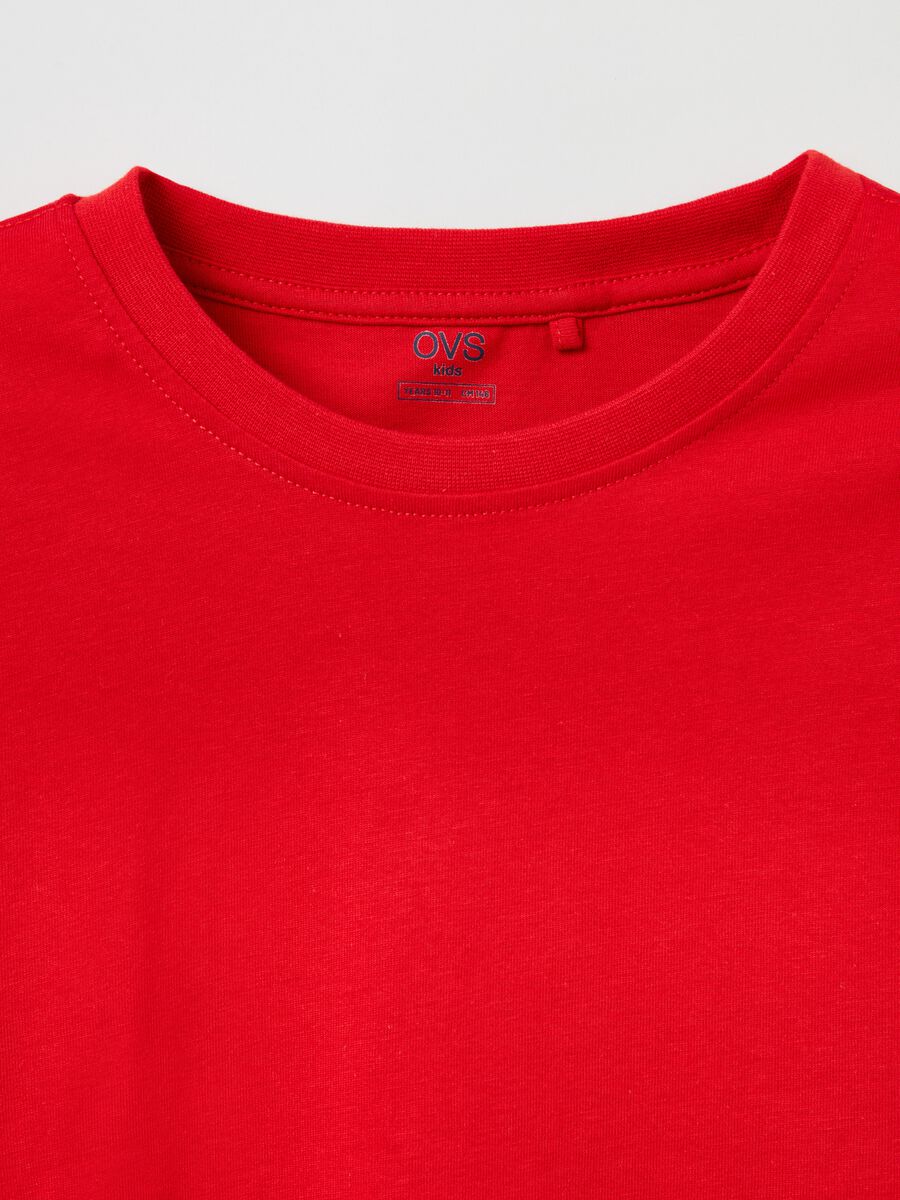 Camiseta cuello redondo Fitness de algodón_1