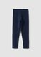 Blue skinny-fit stretch organic cotton leggings_1