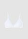 White triangle bikini top in stretch fabric_4