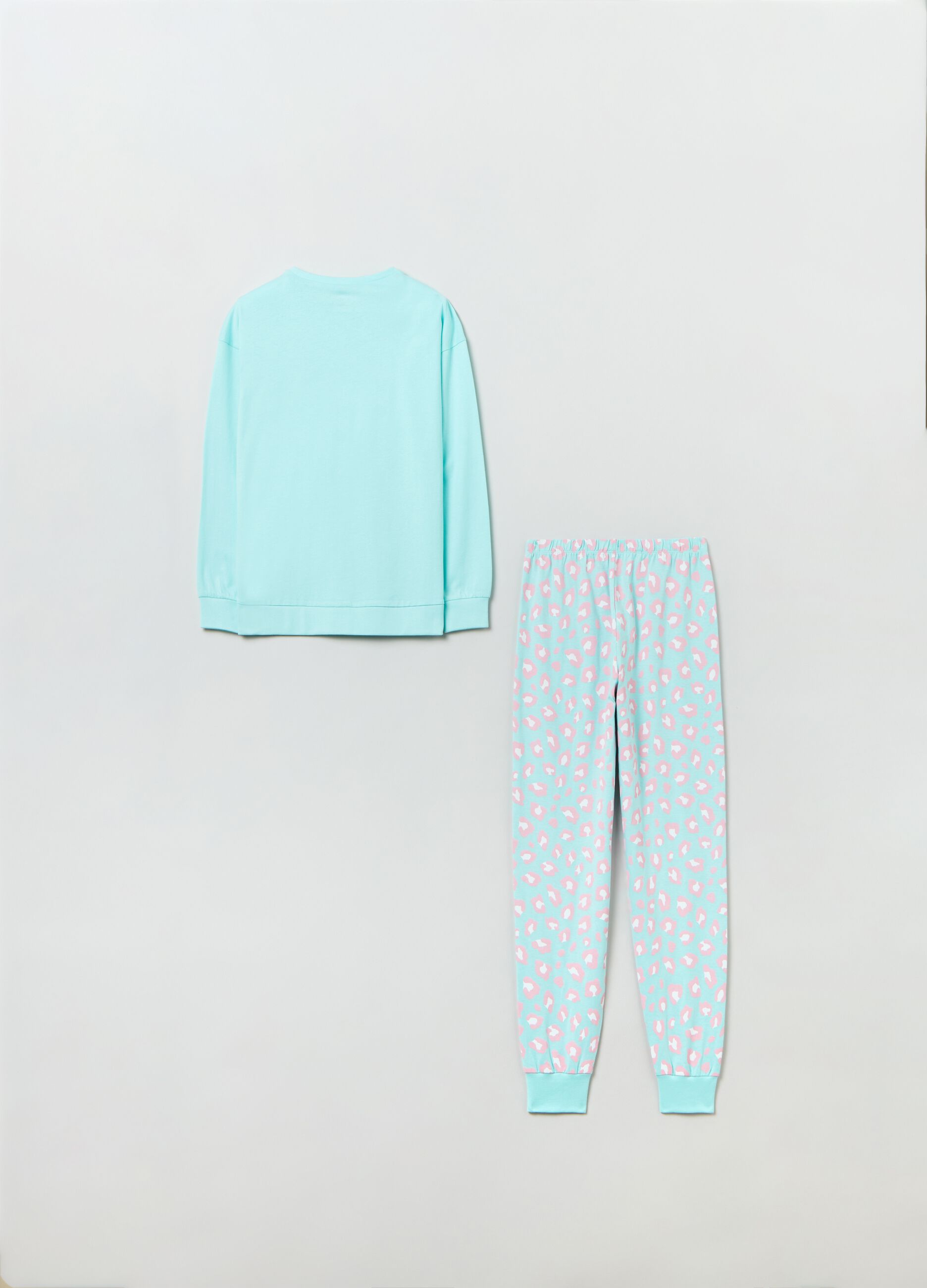 Cotton pyjamas with animalier pattern_1
