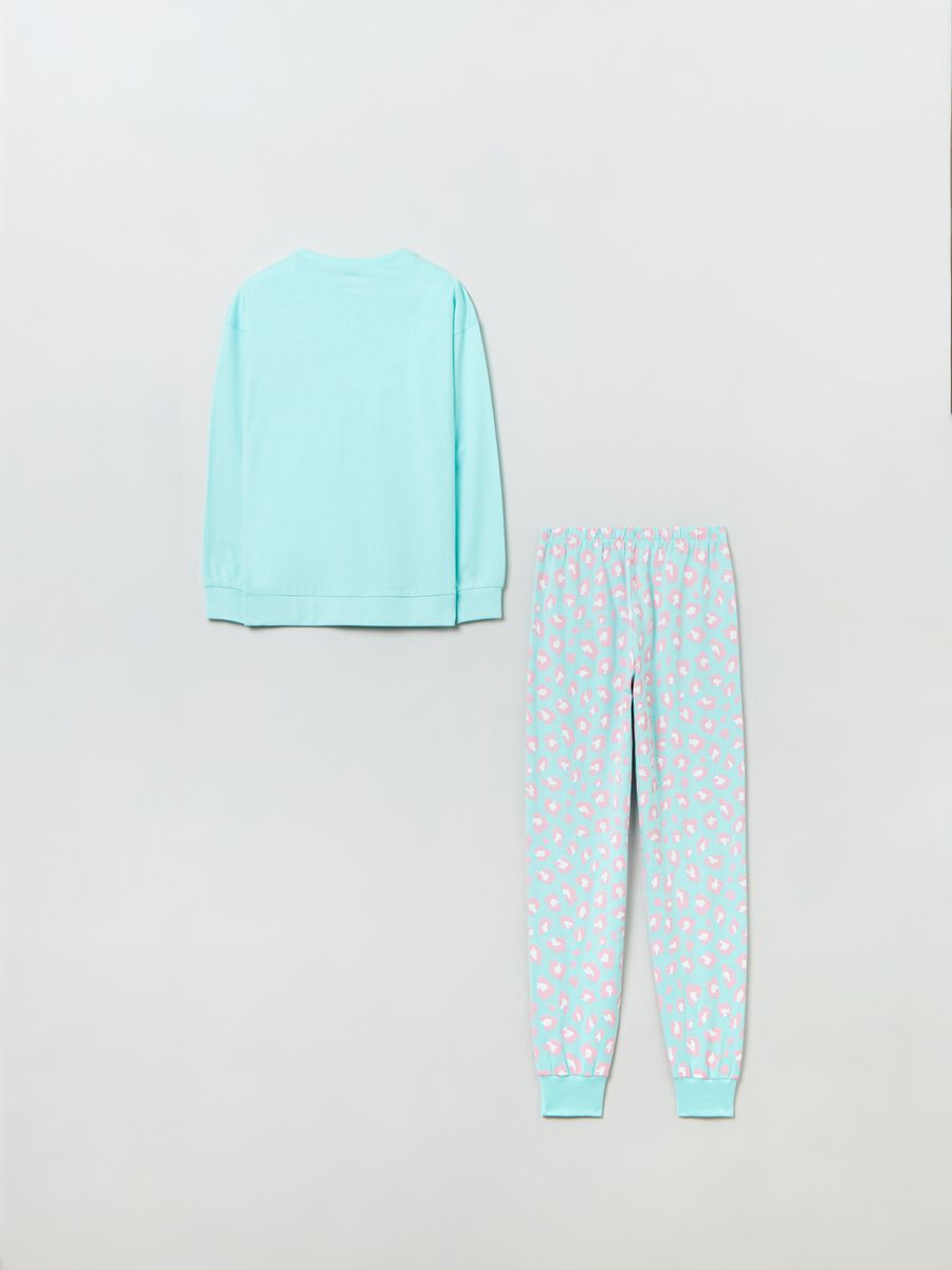 Cotton pyjamas with animalier pattern_1
