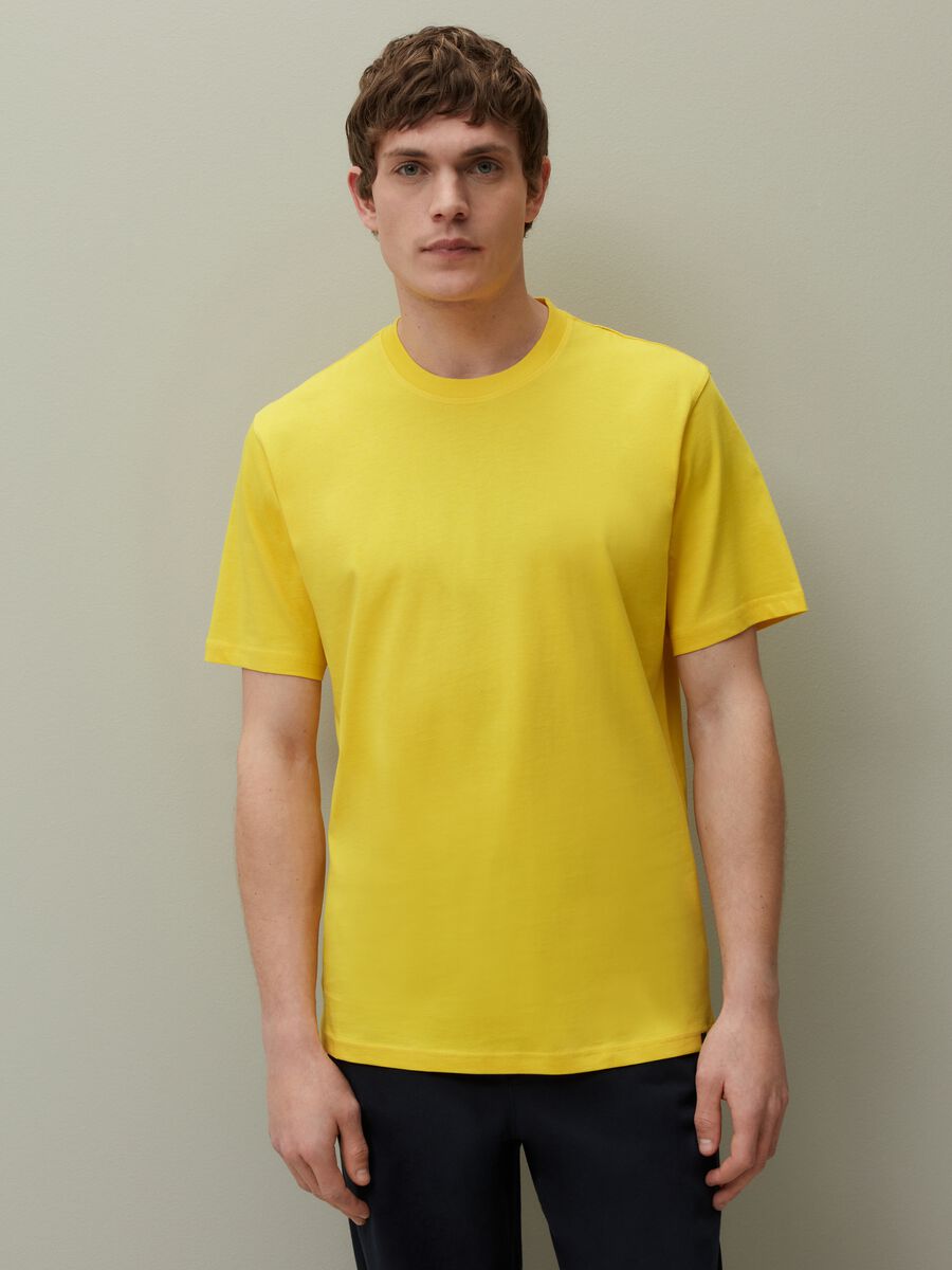 Supima cotton T-shirt with round neck_1