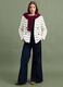 Jeans blu wide leg in cotone elasticizzato_0