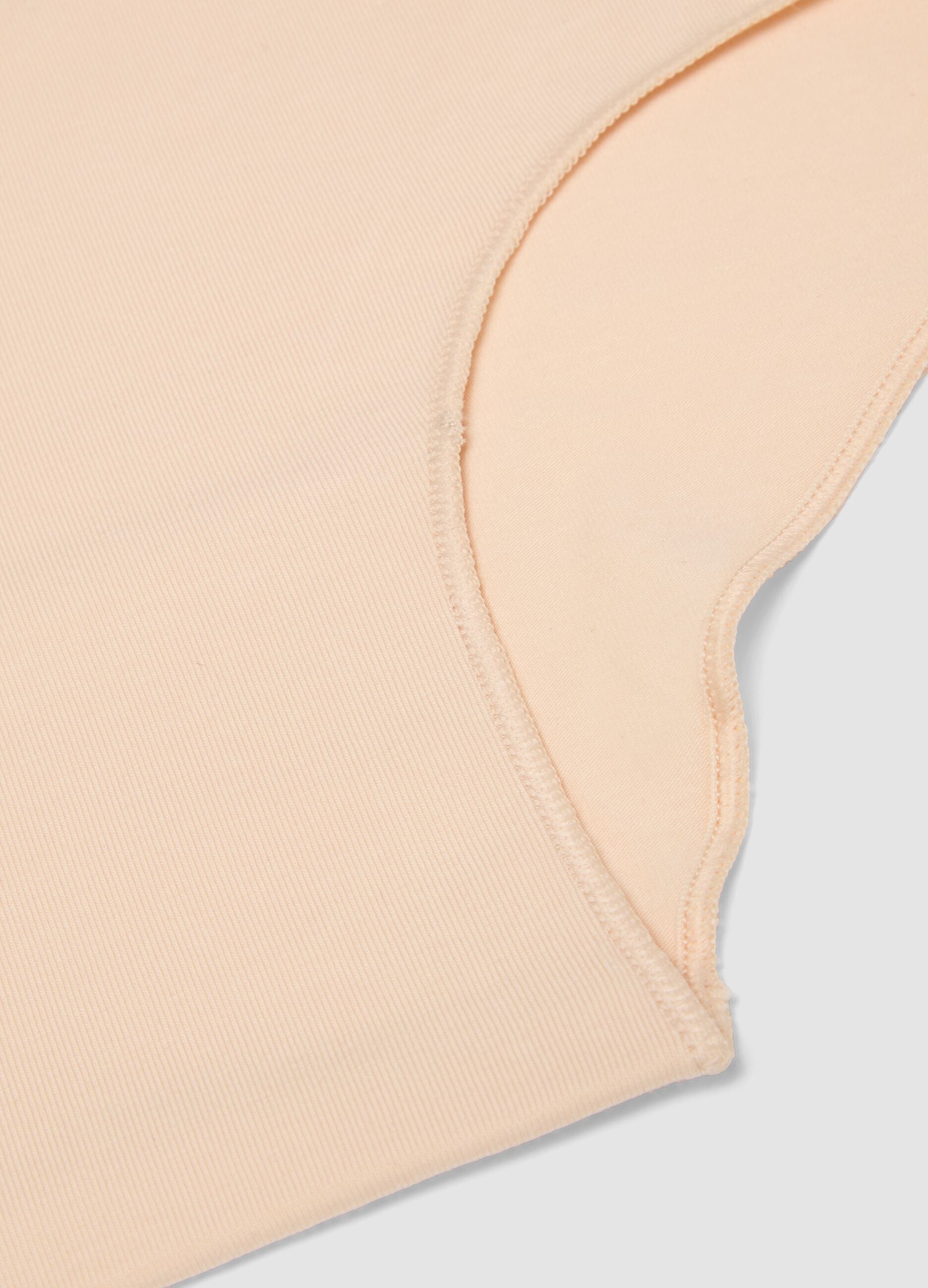 Beigefarbener Slip aus elastischer Bio-Baumwolle f&uuml;r M&auml;dchen