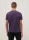 Purple short sleeve pure cotton regular fit T-shirt_3