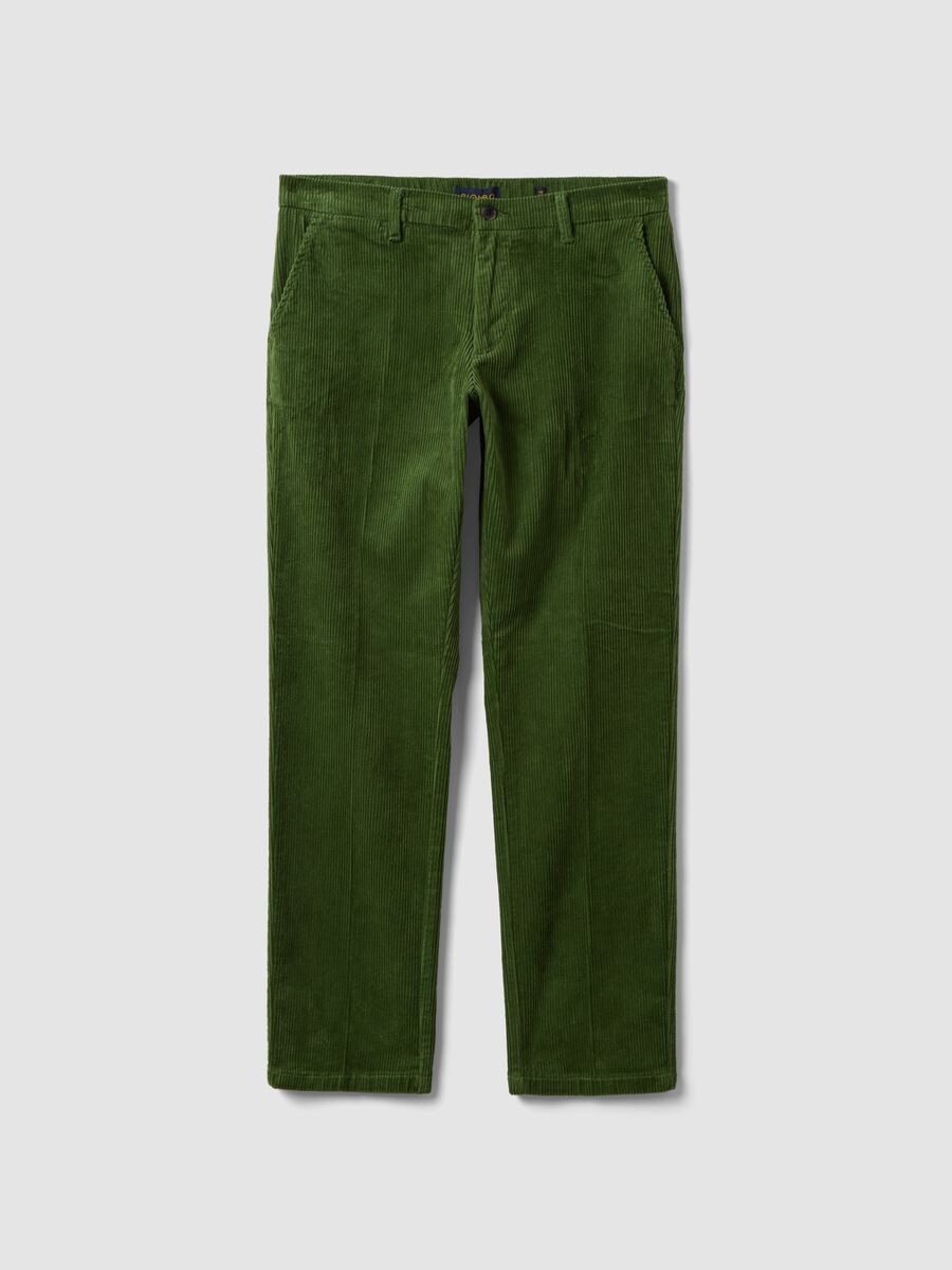 Cal&ccedil;as chino verdes em algod&atilde;o el&aacute;stico_0