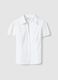 White regular-fit short-sleeve shirt in stretch cotton_4