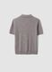 Taupe-grey pure wool polo-collar jumper, regular fit_6