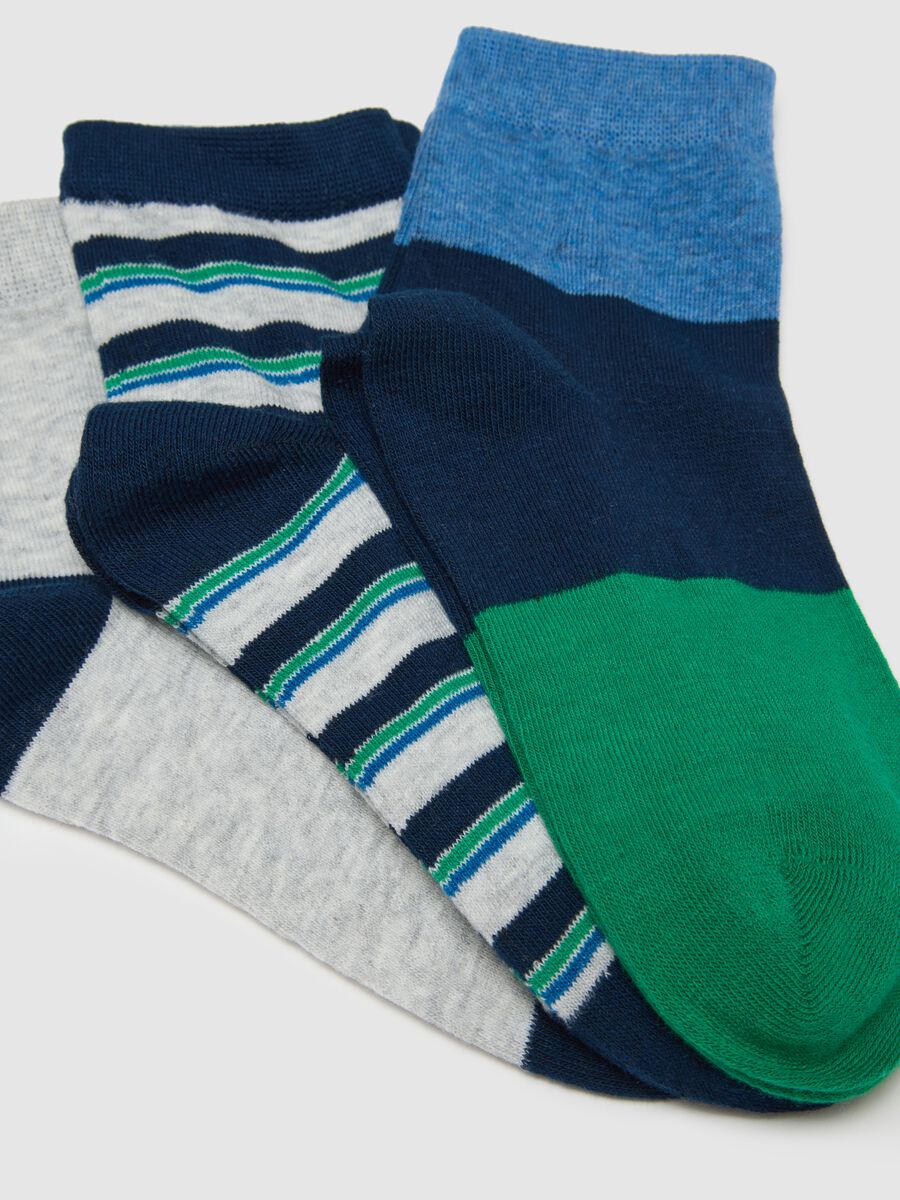Multipack of multicoloured cotton blend socks for children_2