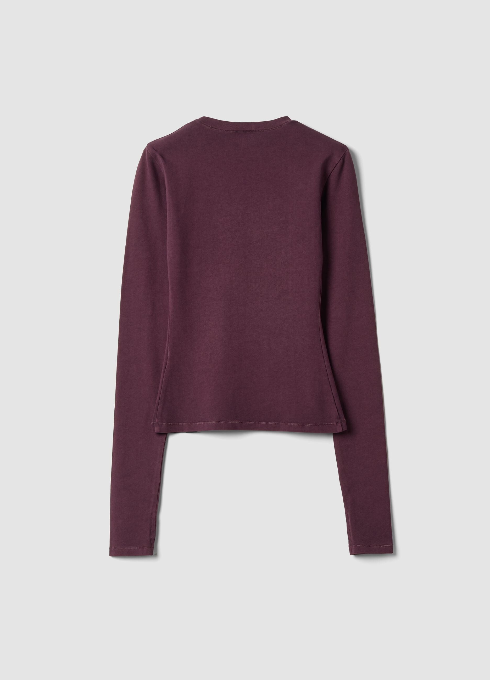 Perfect Longsleeve Washed Wine