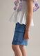 Blue pure lyocell cargo shorts for girls, regular fit_2