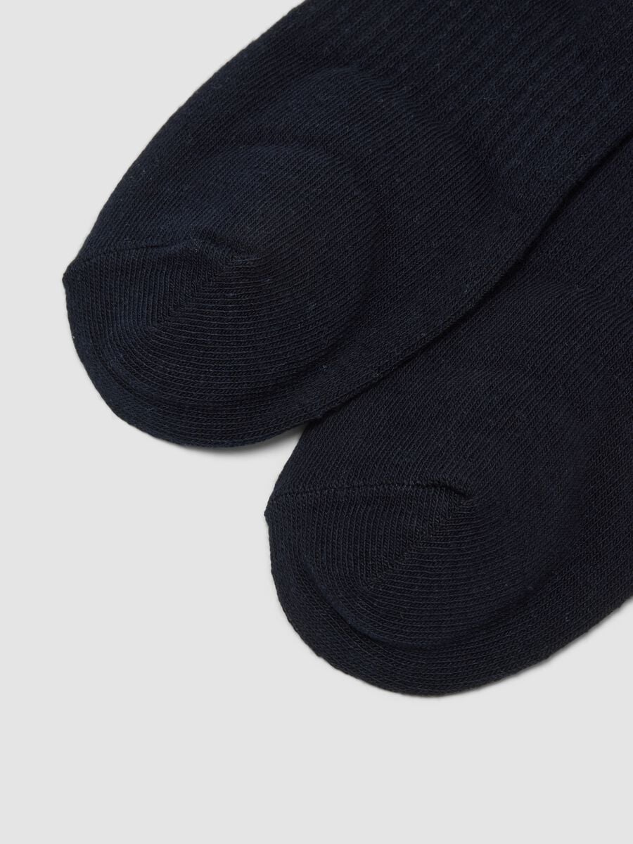 3er-Pack blaue Sportsocken in Bio-Baumwolle, kn&ouml;chelhoch_2