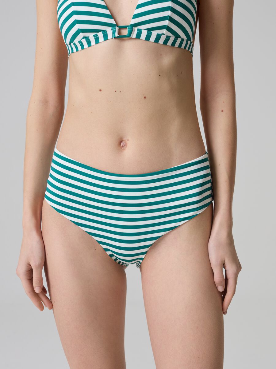 High-waist striped bikini bottoms_1