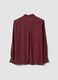 Rote Bluse mit Punkten und klassischem Kragen, Regular Fit_5