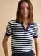 Regular fit multicolour striped cotton blend jumper_0