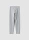 Girls&rsquo; grey skinny leggings in stretch organic cotton blend_4