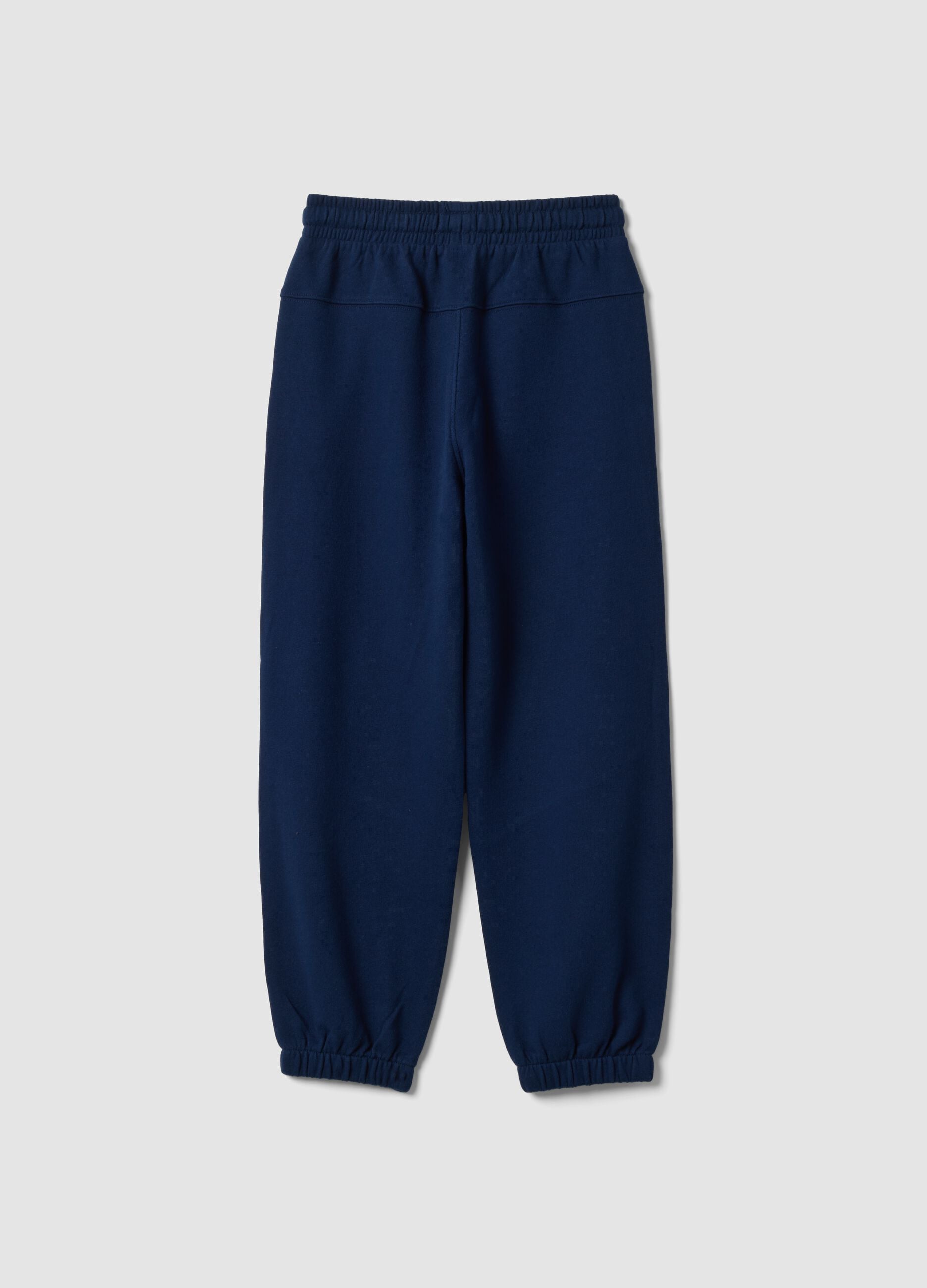 Blaue Jogginghose aus reiner Baumwolle