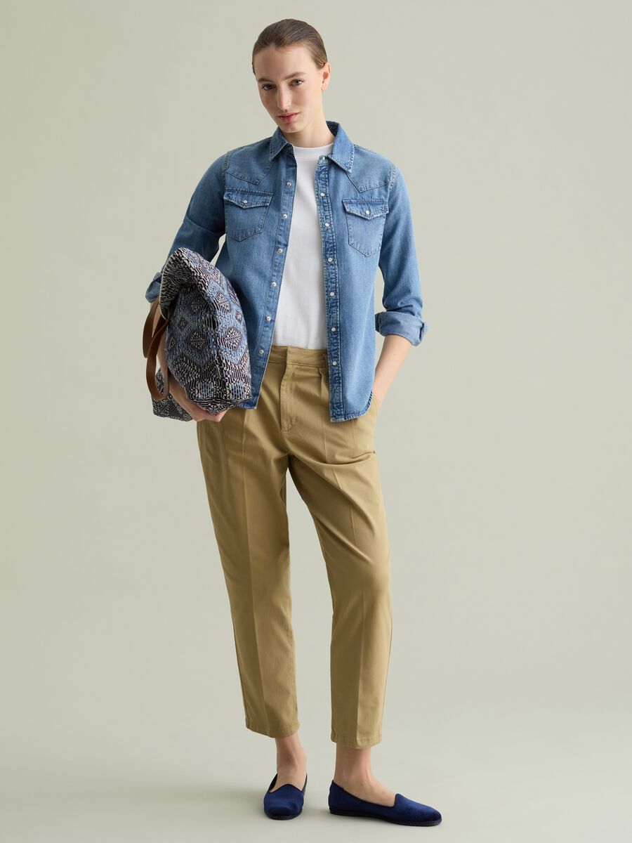 Western shirt in denim_1