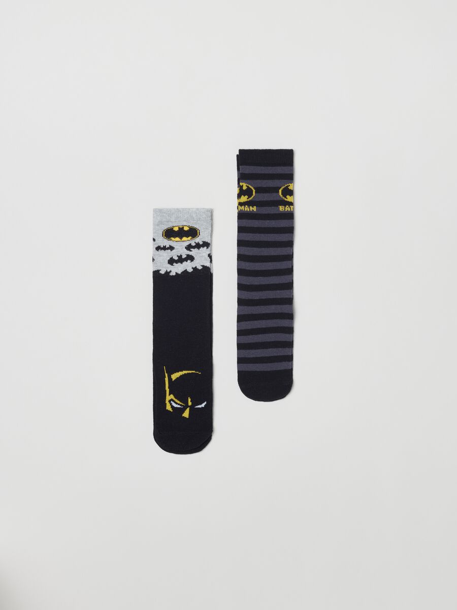 Pack dos calcetines elásticos con estampado Batman_0