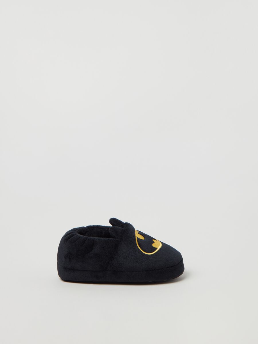 Velour slippers with embroidered Batman_0