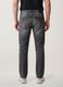 Regular-fit grey denim jeans in stretch cotton_3