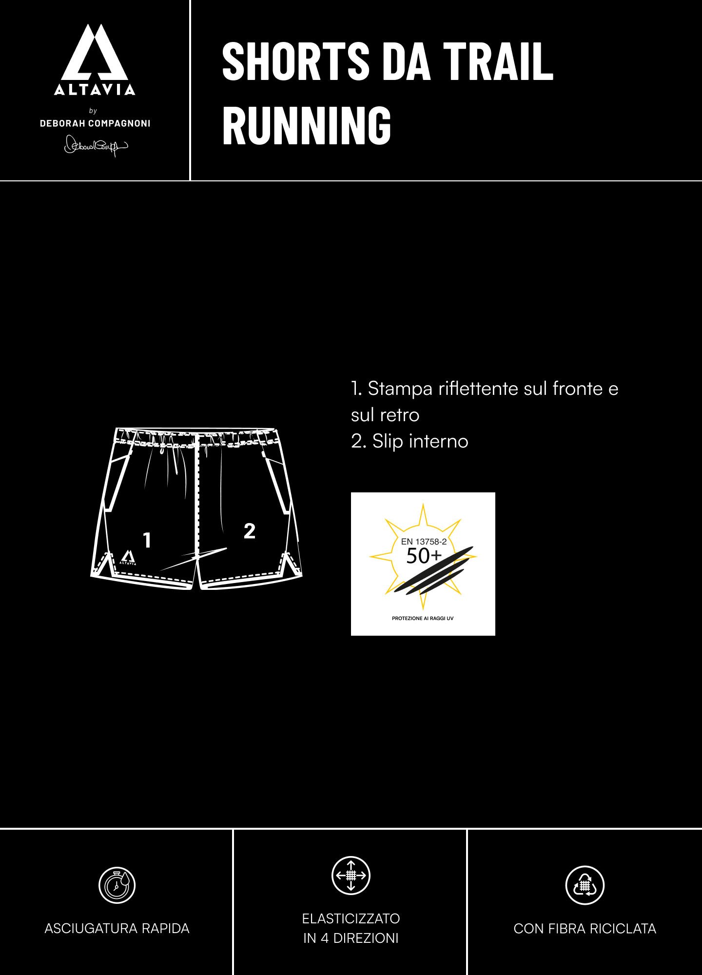 ALTAVIA WITH DEBORAH COMPAGNONI running shorts