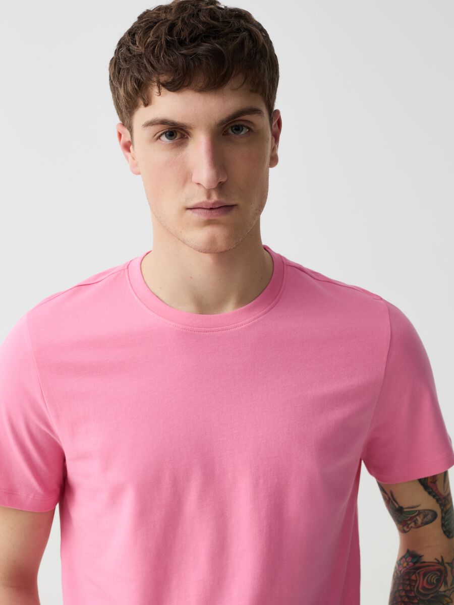 Organic cotton T-shirt with round neck_1