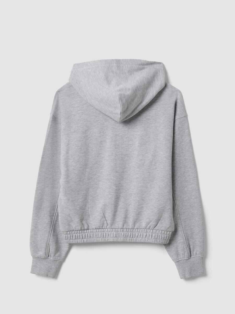 Grey organic cotton hooded sweatshirt_1