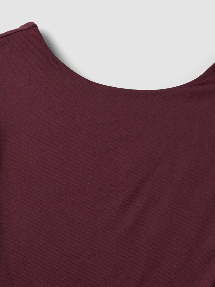 Violettes Top aus Stretchmaterial_1