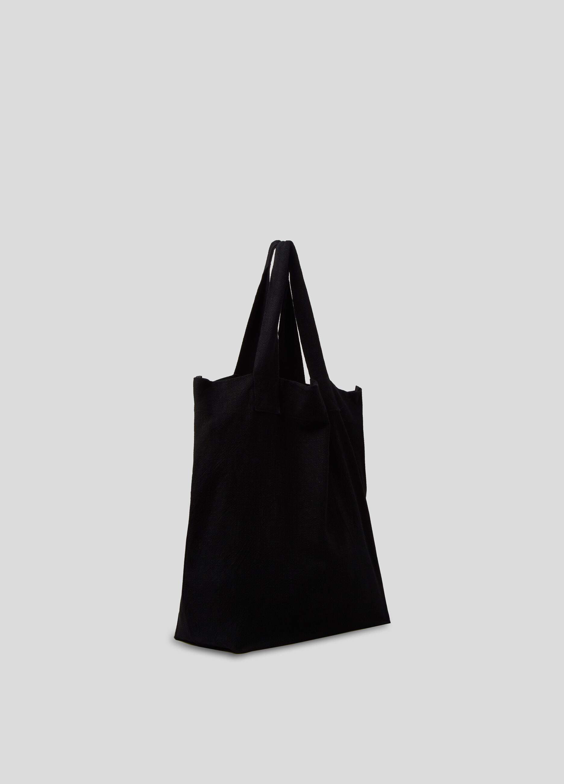 LESS IS BETTER shopping bag in linen and cotton