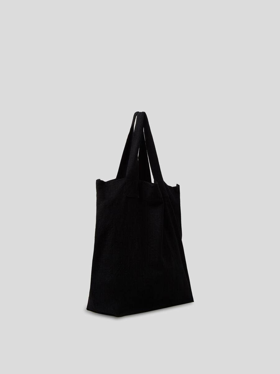 LESS IS BETTER shopping bag in linen and cotton_1